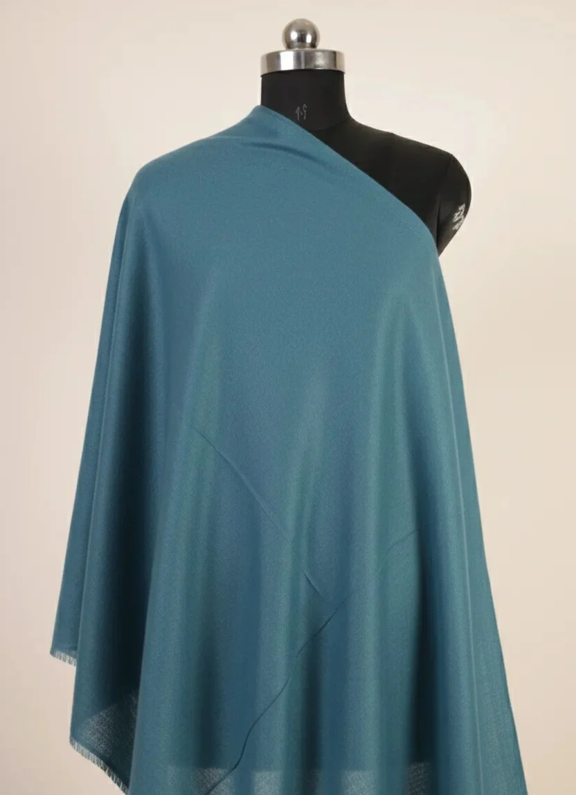 sea blue scarf pashmina shawl handwoven