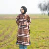 dark brown pheran for female