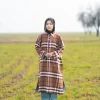 dark brown pheran for female