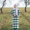 green kashmiri pheran for female