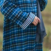 blue kashmiri pheran