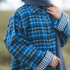 blue kashmiri pheran