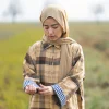brown pheran for women